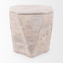 Mercana Esagono 19" x 19" x 20.5" Solid Wood Side Table