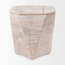 Mercana Esagono 19" x 19" x 20.5" Solid Wood Side Table