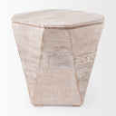 Mercana Esagono 19" x 19" x 20.5" Solid Wood Side Table