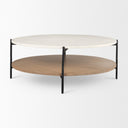 Mercana Larkin 42" x 42" x 16" Metal,Stone Coffee Table