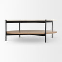 Mercana Larkin 42" x 42" x 16" Metal,Stone Coffee Table