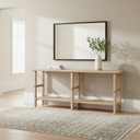 Mercana Rosie 76.8" x 16" x 30" Solid Wood Console Table