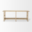 Mercana Rosie 76.8" x 16" x 30" Solid Wood Console Table