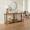 Mercana Rosie 76.5" x 16" x 30" Solid Wood Console Table