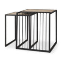Mercana Miles 22" x 22" x 24" Metal Side Table
