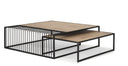 Mercana Miles 48" x 48" x 15" Wood Coffee Table