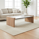 Mercana Athens 48" x 28" x 16" Solid Wood Coffee Table