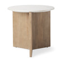 Mercana Enzo 32" x 32" x 29" Solid Wood Side Table