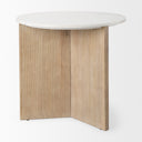 Mercana Enzo 32" x 32" x 29" Solid Wood Side Table