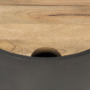 Mercana Eclipse 20" x 20" x 22.1" Solid Wood Side Table