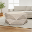Mercana Arreto 36" x 36" x 15" Solid Wood Coffee Table