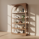 Mercana Bela 47" x 16" x 85" Wood Wall Shelf