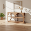 Mercana Bela 54" x 16" x 32" Solid Wood Console Table