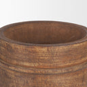 Mercana Porta 5.5" x 5.5" x 11" Solid Wood Vase