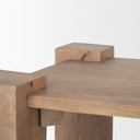 Mercana Beth 23" x 23" x 21.8" Solid Wood Side Table