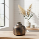 Mercana Daya 6.3" x 6.3" x 6.5" Metal Vase
