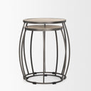 Mercana Clapp 22" x 21" x 26" Metal Side Table
