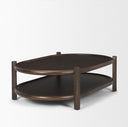 Mercana Romi 55.5" x 35" x 17" Solid Wood Coffee Table