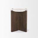 Mercana Bianca 22" x 22" x 22" Solid Wood Side Table