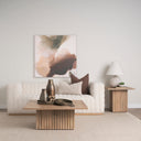 Mercana June 42" x 42" x 16" Solid Wood Coffee Table