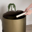 Mercana Eclipse 20" x 20" x 22" Metal Side Table