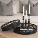 Mercana Haute 4" x 4" x 8" Metal Candle Holder
