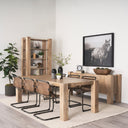 Mercana Beth 88" x 42" x 30" Solid Wood Dining Table