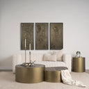 Mercana Eclipse 20" x 20" x 22" Metal Side Table