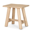Mercana Sekou 18" x 14" x 18" Solid Wood Stool