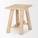 Mercana Sekou 18" x 14" x 18" Solid Wood Stool