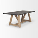 Mercana Rialto 96" x 42" x 30" Solid Wood Dining Table