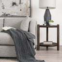 Mercana Romi 23.5" x 23.5" x 26" Solid Wood Side Table