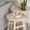 Mercana Rosie 20" x 20" x 1.5" Solid Wood Side Table