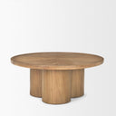 Mercana Tavi 39.3" x 39.3" x 16.5" Solid Wood Coffee Table