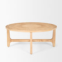 Mercana Taylin 39" x 39" x 16.8" Solid Wood Coffee Table