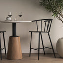 Mercana Colin 21.3" x 21.3" x 38.2" Metal Stool