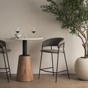 Mercana Carolyn 19.5" x 20.5" x 35.8" Metal Stool
