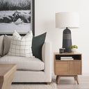 Mercana Sable 19" x 19" x 21" Solid Wood Side Table