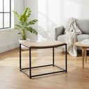 Mercana Taniel 23.3" x 16" x 17" Solid Wood Stool