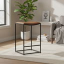 Mercana Taniel 18" x 16" x 27.8" Solid Wood Stool
