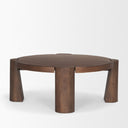 Mercana Tammar 39.5" x 39.5" x 15" Solid Wood Coffee Table