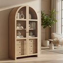 Mercana Suri 42" x 18" x 80" Solid Wood Display Cabinet