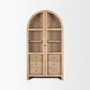 Mercana Suri 42" x 18" x 80" Solid Wood Display Cabinet