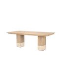Mercana Shivon 84" x 42" x 30" Solid Wood Dining Table