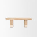 Mercana Shivon 84" x 42" x 30" Solid Wood Dining Table