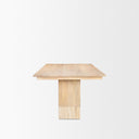Mercana Shivon 94" x 42" x 30" Solid Wood Dining Table