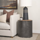 Mercana Eclipse 20" x 20" x 22.1" Solid Wood Side Table