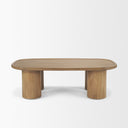 Mercana Tavi 55" x 31.5" x 16.5" Solid + Manufactured Wood Coffee Table