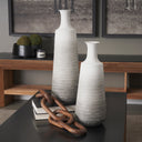 Mercana Toru 7.9" x 7.9" x 19.9" Metal Vase