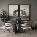 Mercana Tarro 60" x 60" x 30" Solid Wood Dining Table